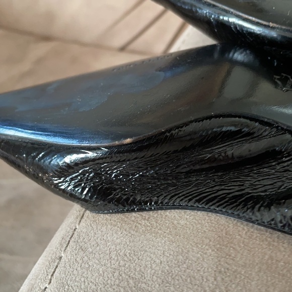 🤩host Pick🤩 𝅺Putti Oro Vero Cuoio Patent Leather Euro Thin Heel Slingback - Picture 7 of 7